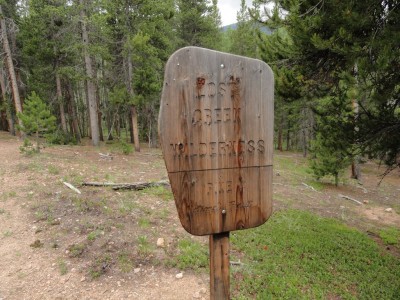 Lost Creek Wilderness Boundary.