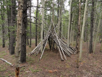 Shelter next to second campsite.