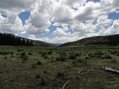 View from campsite at NW end of the valley.