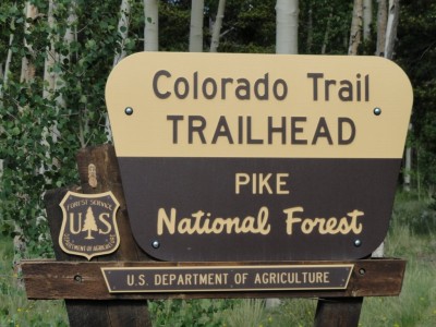 CT Trailhead at Kenosha Pass.