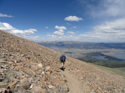 Heading back down.